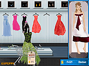 Play Shop n dress make up matching game flower gown Game