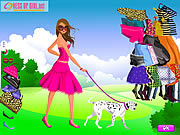 Play Girl and pet dress up Game