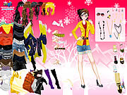 Play Open knit pullover dressup Game