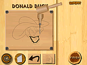 Play Wood carving donald duck Game