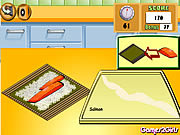 Play Cooking show sushi rolls Game
