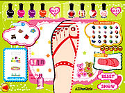 Play Sweet feet nail polish Game