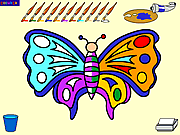 Play For butterfly painting Game