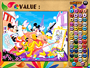 Play Mickey and friends coloring math game Game