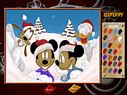 Mickey family online coloring
