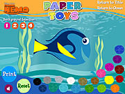 Play Finding nemo paper toys Game