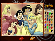 Play Disney princess online coloring Game