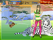 Play Tiger girl dress up Game
