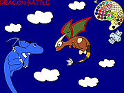 Play Dragon battle coloring Game