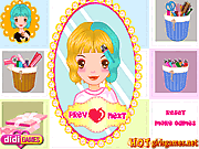 Play Fashionable hairstyles Game