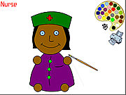 Play Nurse coloring Game