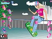 Crazy skate board girl dress up