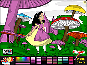 Play Alice in wonderland coloring Game