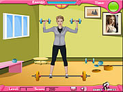 Play Scarlett johanson gym workout Game