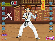 Play Karate kickin chic dress up Game