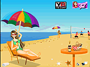 Play Becky at the beach Game