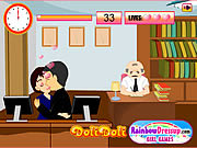 Play Kissing in the office Game