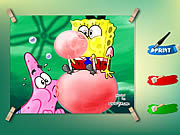 Spongebob and patrick coloring game