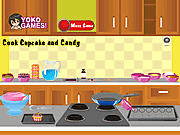 Play Cook cupcake and candy Game