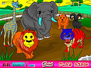 Play Zoo coloring game Game