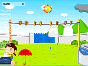 Play Windy clothesline Game