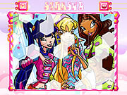 Play Winx club hexagon puzzle Game