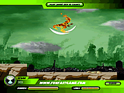 Play Ben 10 alien force the city fall down Game