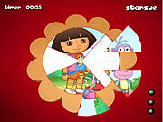 Play Dora the explorer round puzzle Game