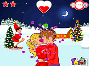 Christmas time kiss