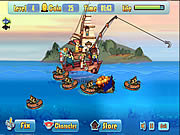 Play Defend fish  boat Game