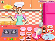 Barbie cooking valentine blanc mange