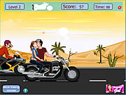 Play Risky motorcycle kissing Game