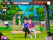 Play Public park bench kissing Game