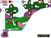 Play Dora snowboard Game