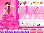 Play Glamour bride dress up Game