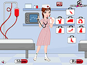 Play Clinic nurse dress up Game