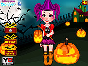 Play Halloween girl dressup Game