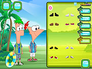 Play Phineas and ferb dress up Game