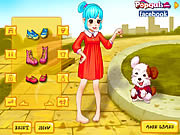 Play Cute girl and puppy Game
