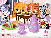 Play Kitty tea party Game