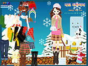 Play Winter dress up Game
