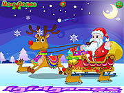 Play Happy santa claus and reindeer Game