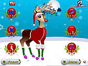 Play Christmas reindeer dress up Game