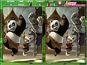 Play Kung fu panda spot the difference Game