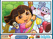 Play Puzzle fun dora with boots Game