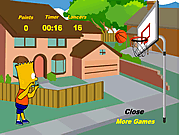 Play Bart simpson basketball Game