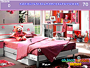 Girl bedroom hidden alphabets