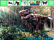 The forest dinosaurs hidden objects