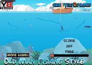 Play Old man fishing styles Game