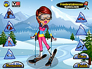Play Yasmine ice skiing dressup Game